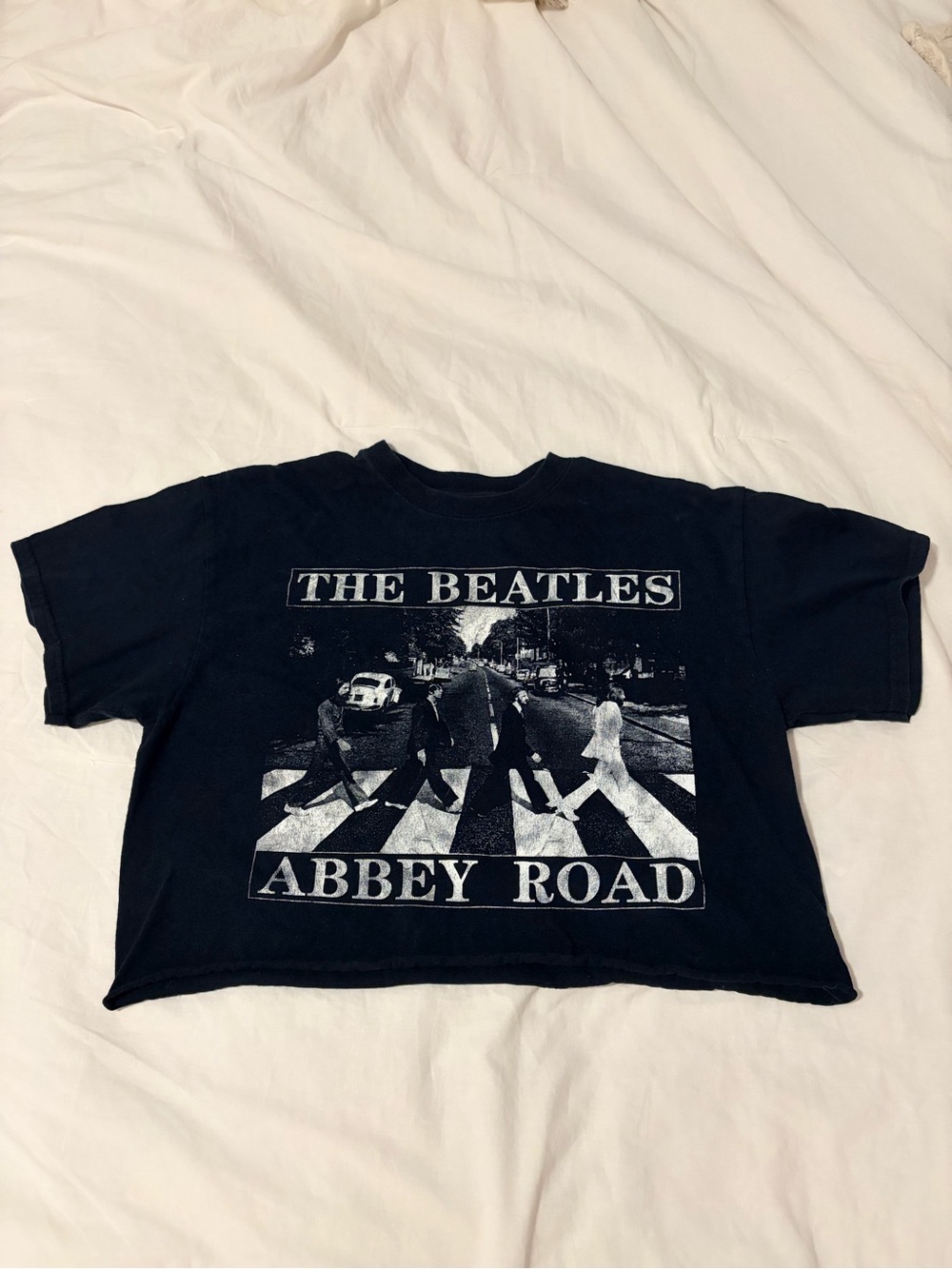 The Beatles Black Abbey Road Graphic Tee